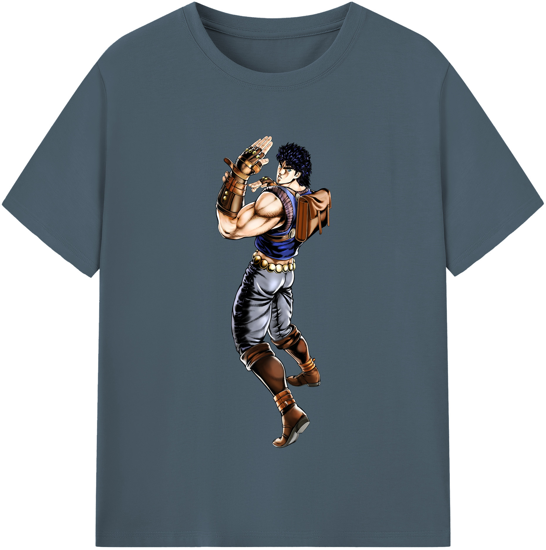 （画像用） ジョジョの奇妙な冒険 /ジョナサン?ジョースター JoJo's Bizarre Adventure Jonathan Joestar 綿100％半袖Tシャツ（フロントプリント）